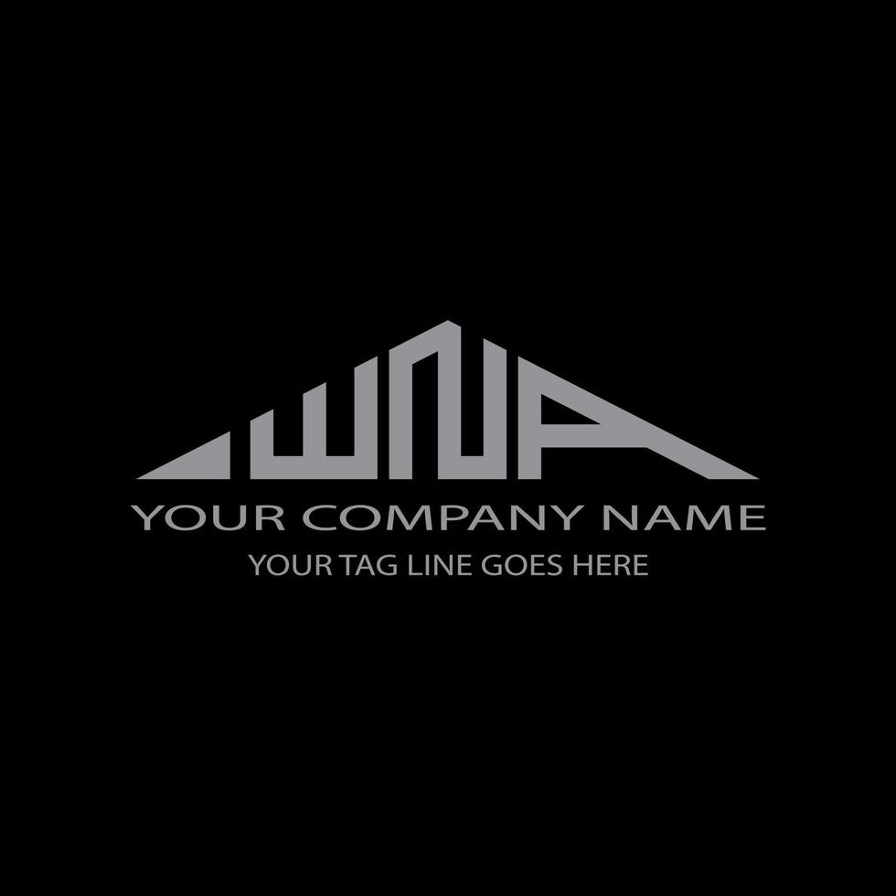 WNA letter logo creative design with vector graphic