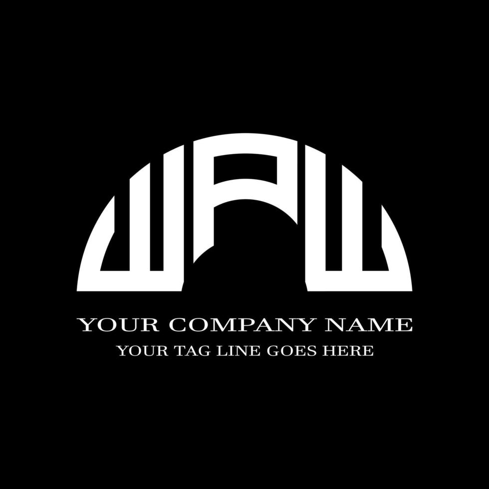 WPW letter logo creative design with vector graphic