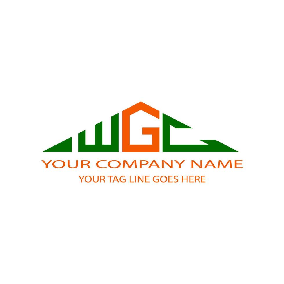 WGC letter logo creative design with vector graphic