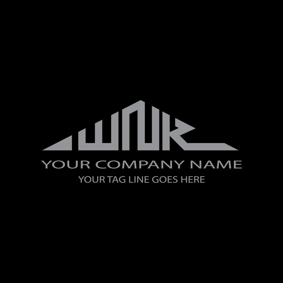 WNK letter logo creative design with vector graphic