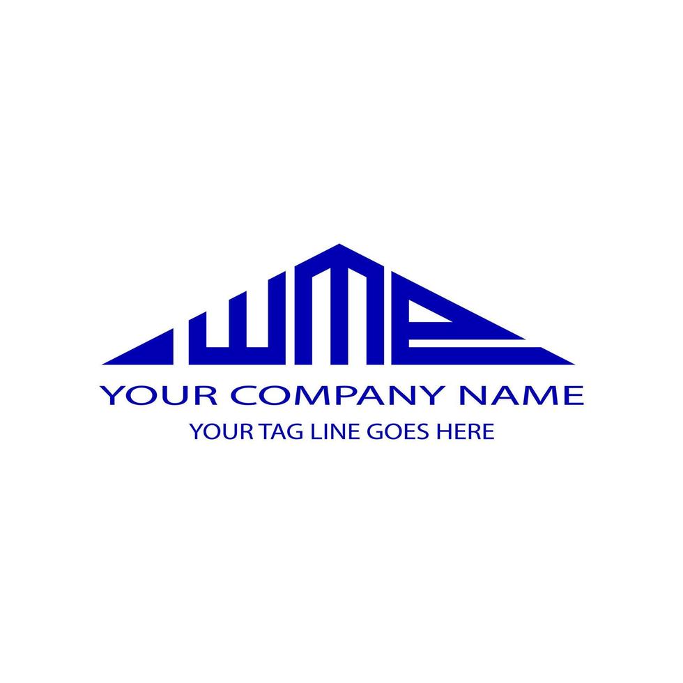 WMP letter logo creative design with vector graphic