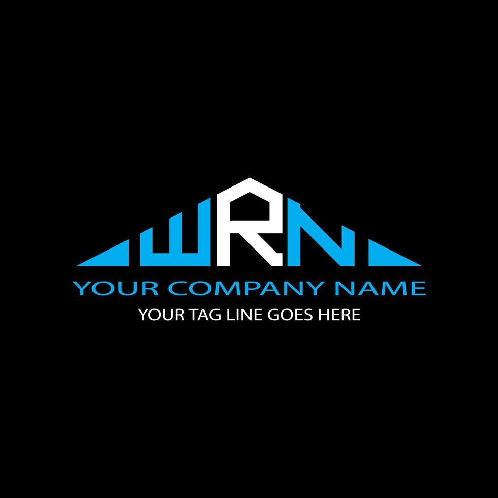 WRN letter logo creative design with vector graphic