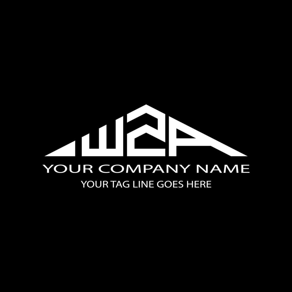 WZA letter logo creative design with vector graphic