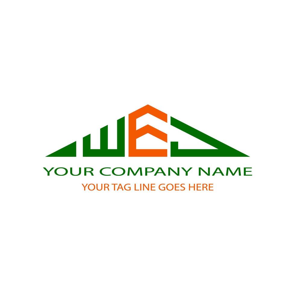 WEJ letter logo creative design with vector graphic