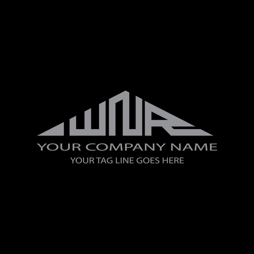 WNR letter logo creative design with vector graphic