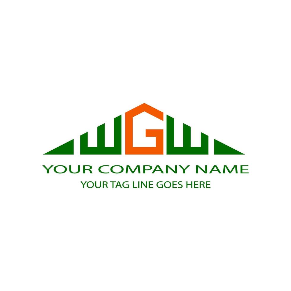 WGW letter logo creative design with vector graphic