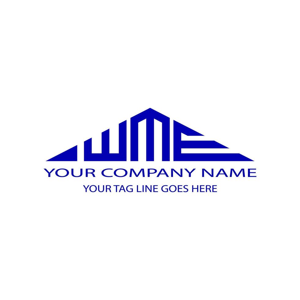 WME letter logo creative design with vector graphic