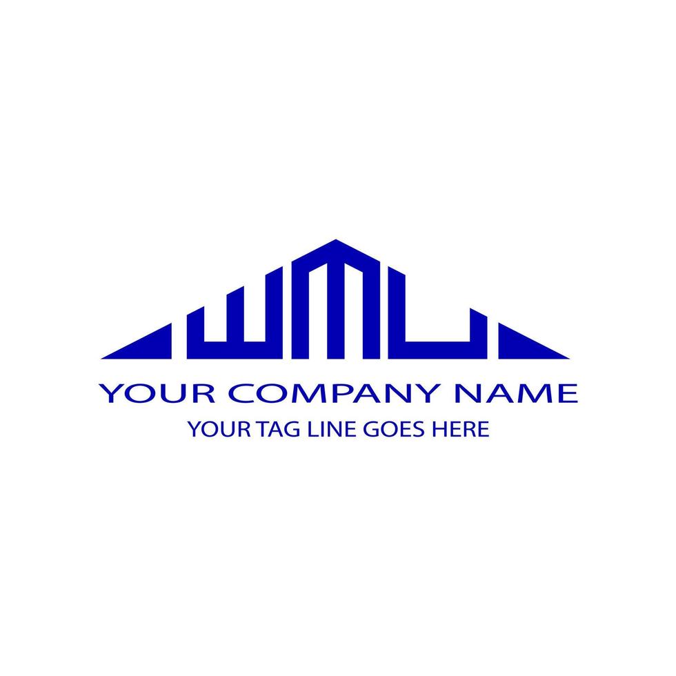 WMU letter logo creative design with vector graphic