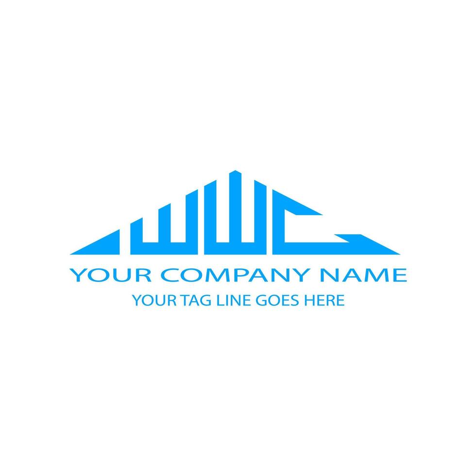 WWC letter logo creative design with vector graphic