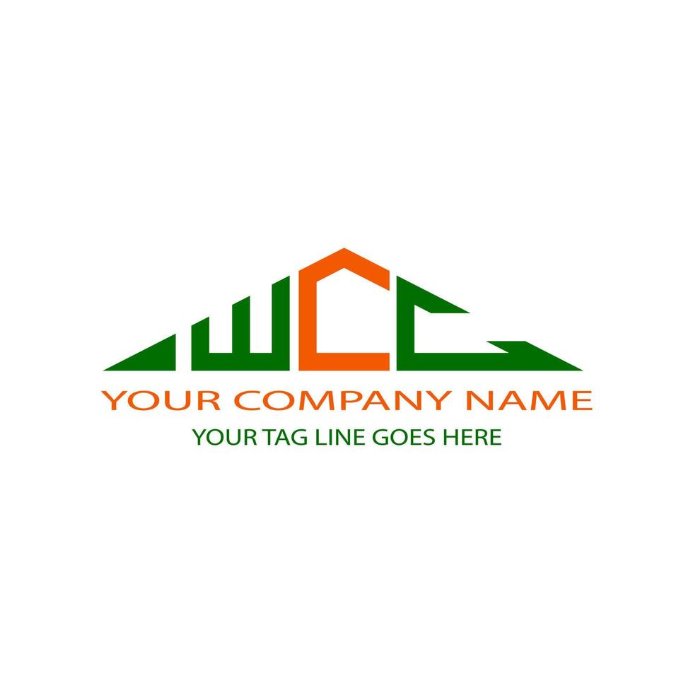 WCC letter logo creative design with vector graphic