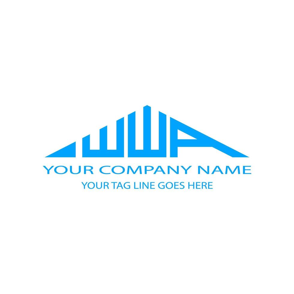 WWA letter logo creative design with vector graphic