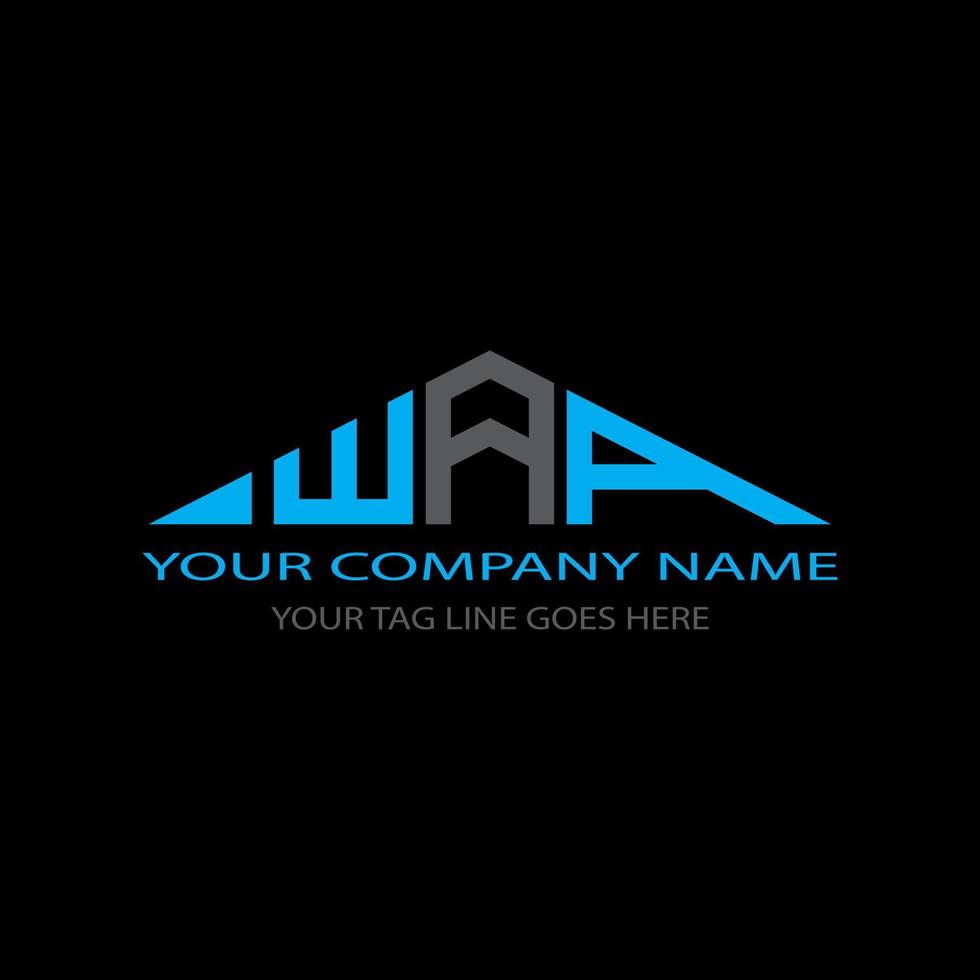 WAA letter logo creative design with vector graphic