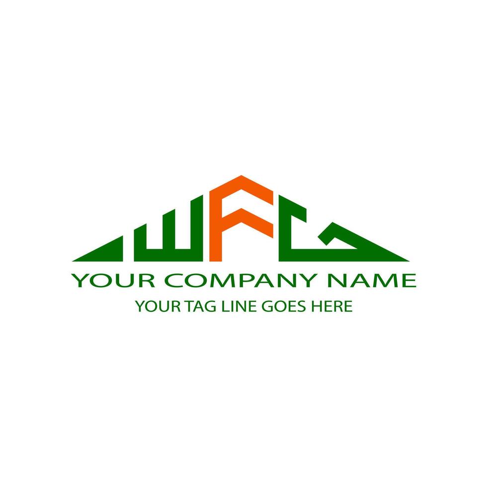 WFG letter logo creative design with vector graphic
