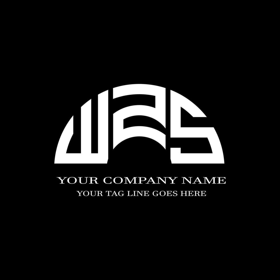 WZS letter logo creative design with vector graphic