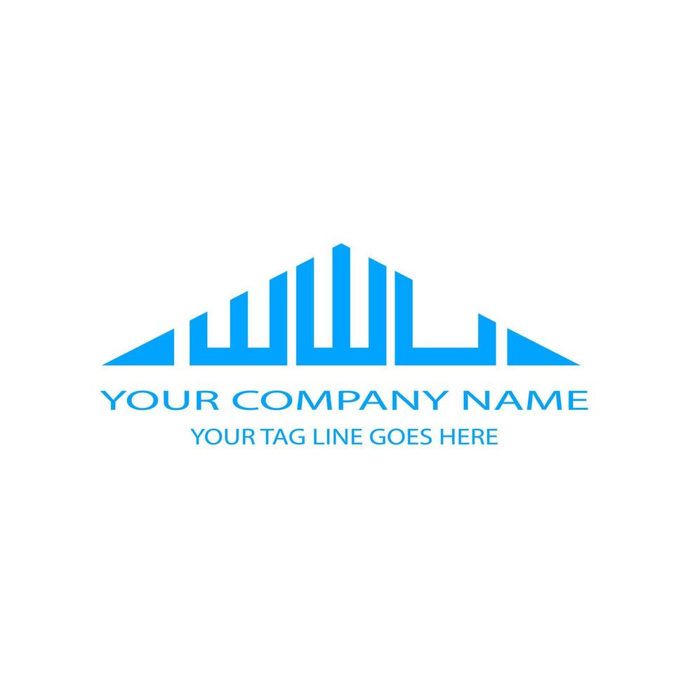 WWU letter logo creative design with vector graphic