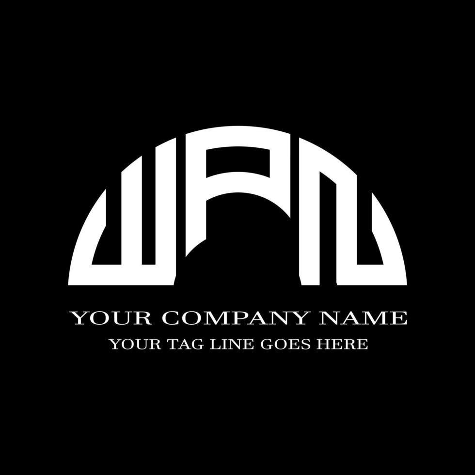 WPN letter logo creative design with vector graphic