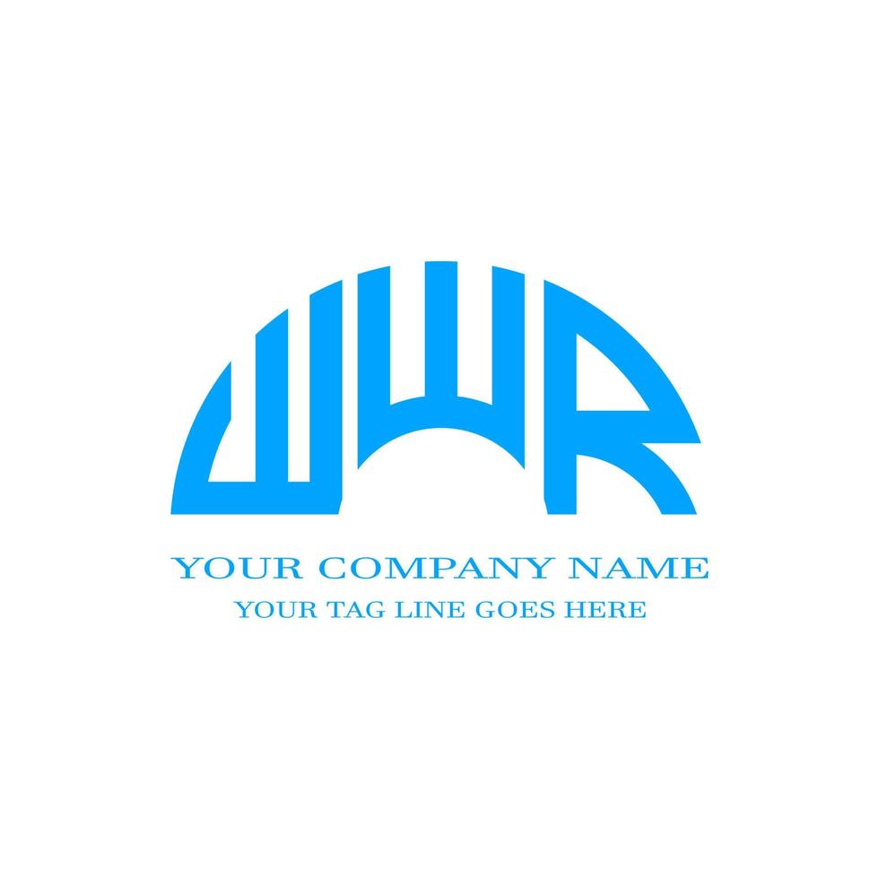 wwr letter logo diseño creativo con gráfico vectorial vector