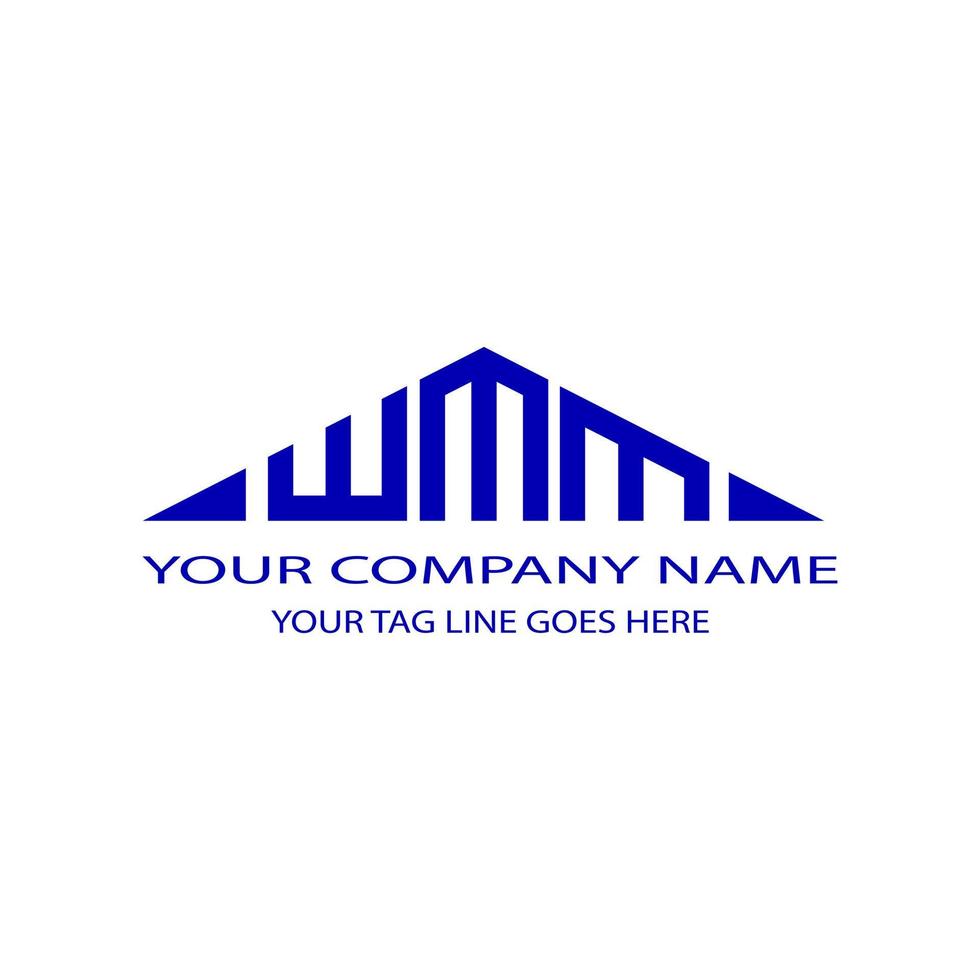 WMM letter logo creative design with vector graphic