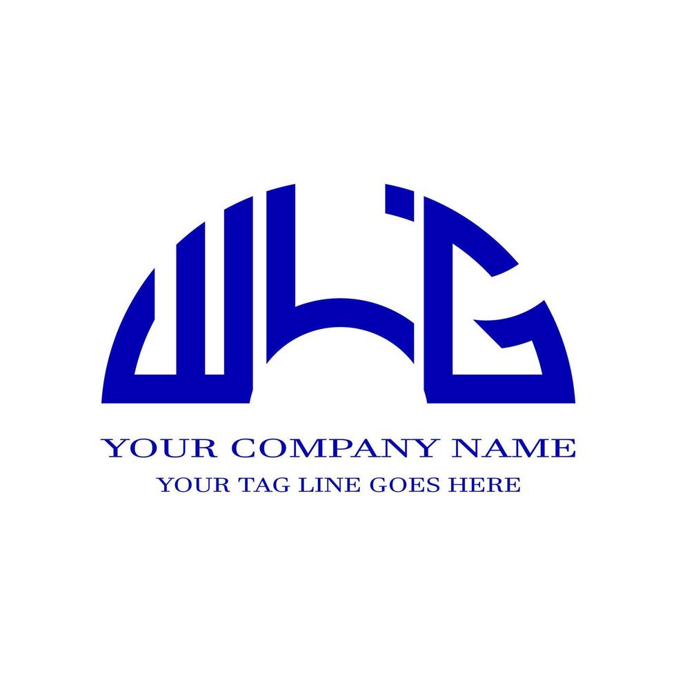diseño creativo del logotipo de la letra wlg con gráfico vectorial vector