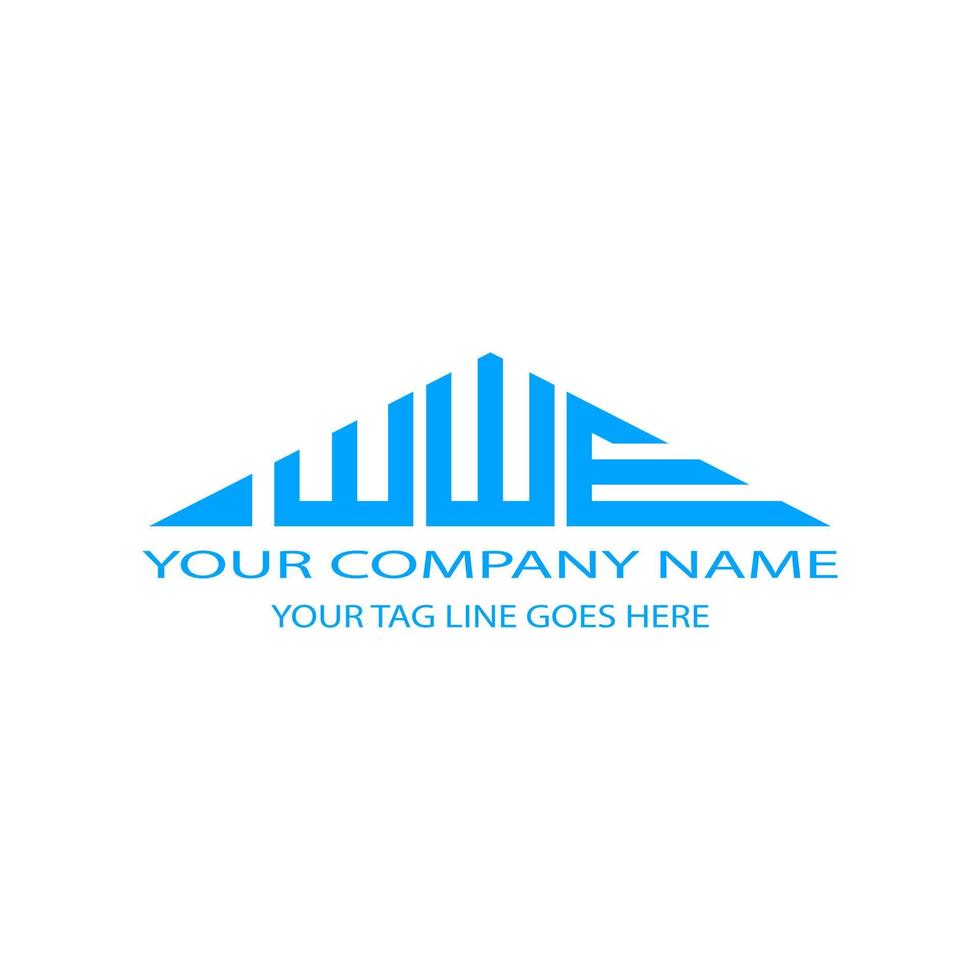 WWE letter logo creative design with vector graphic