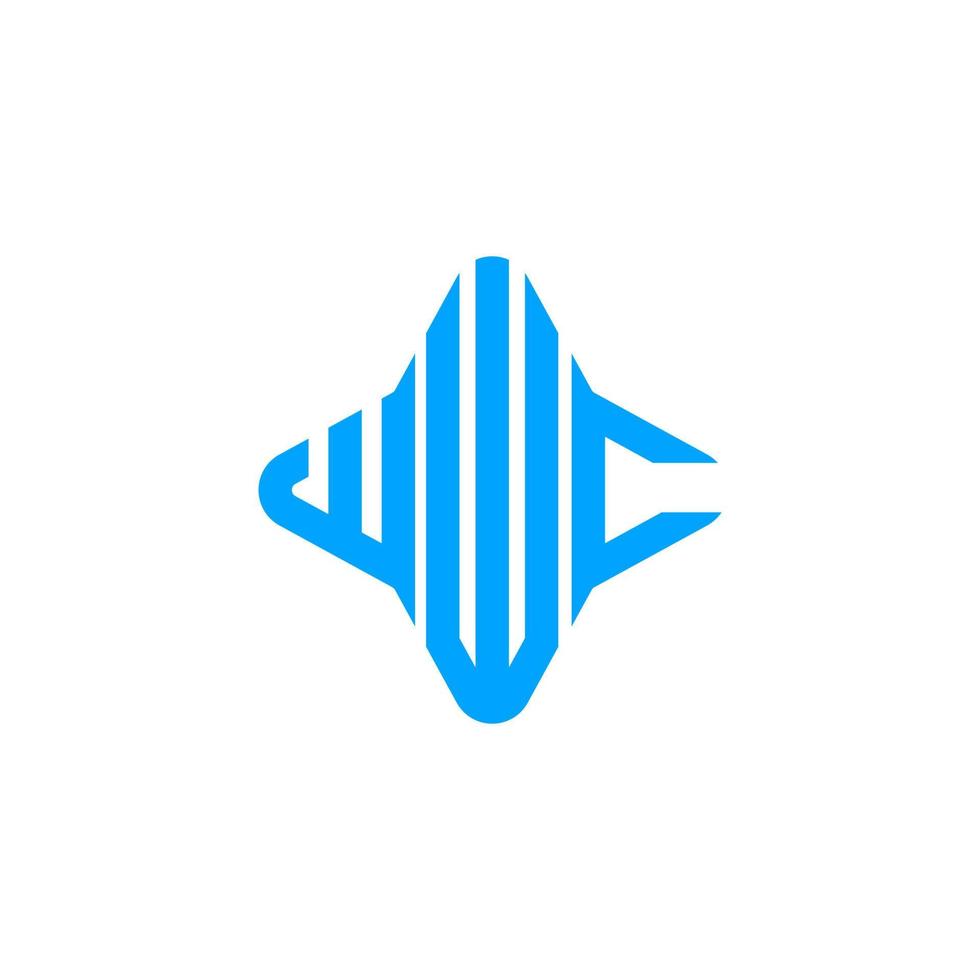 WWC letter logo creative design with vector graphic