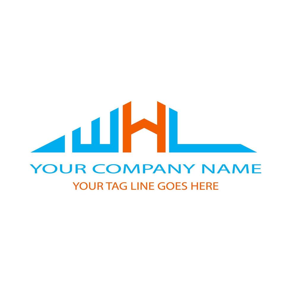 WHL letter logo creative design with vector graphic