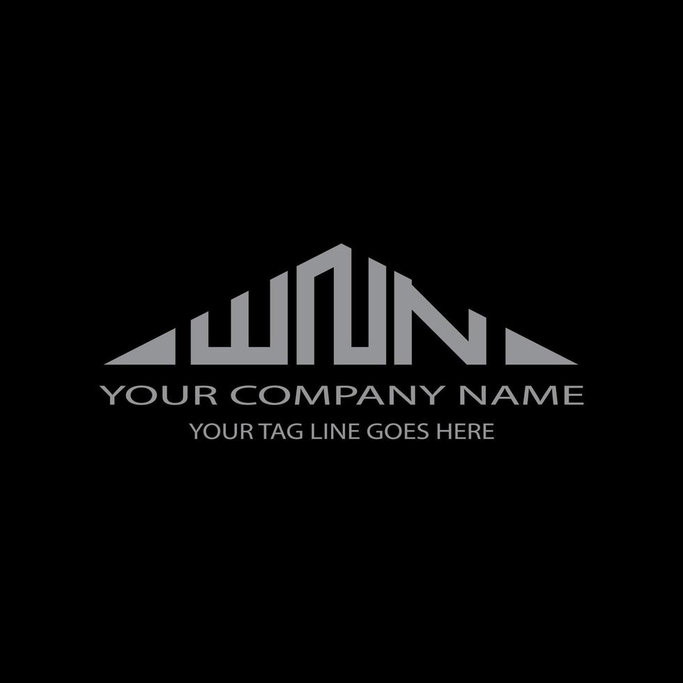WNN letter logo creative design with vector graphic