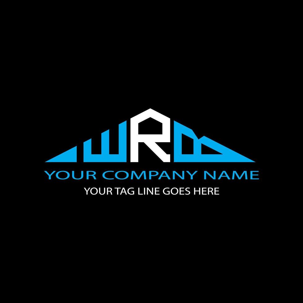 WRB letter logo creative design with vector graphic