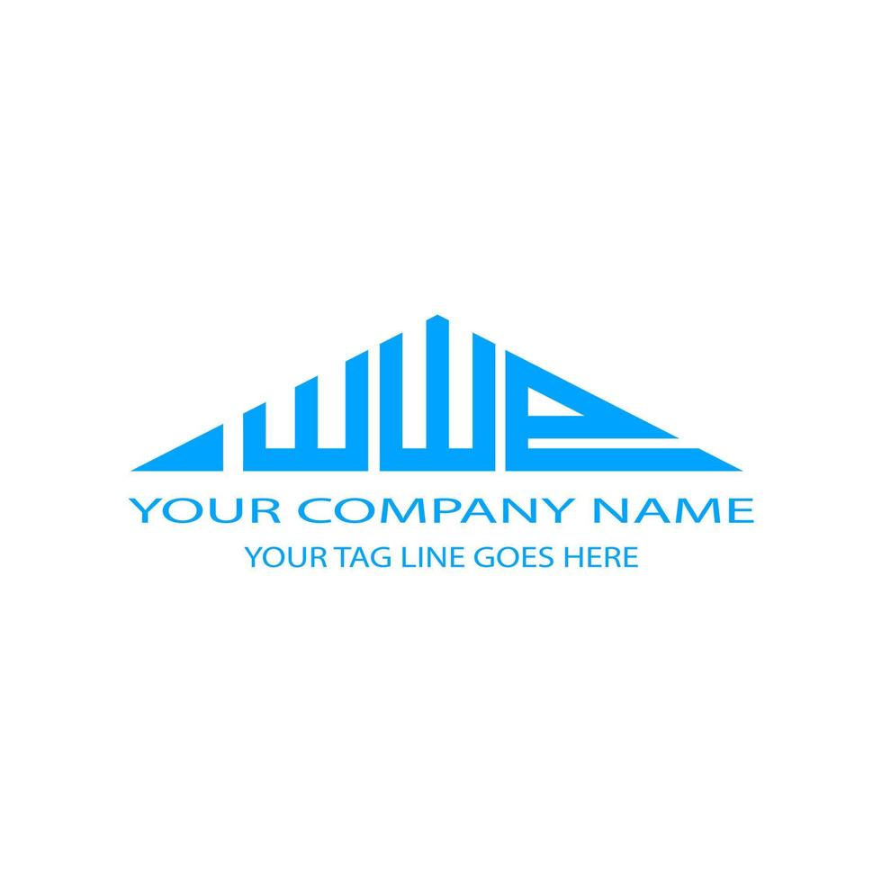 WWP letter logo creative design with vector graphic