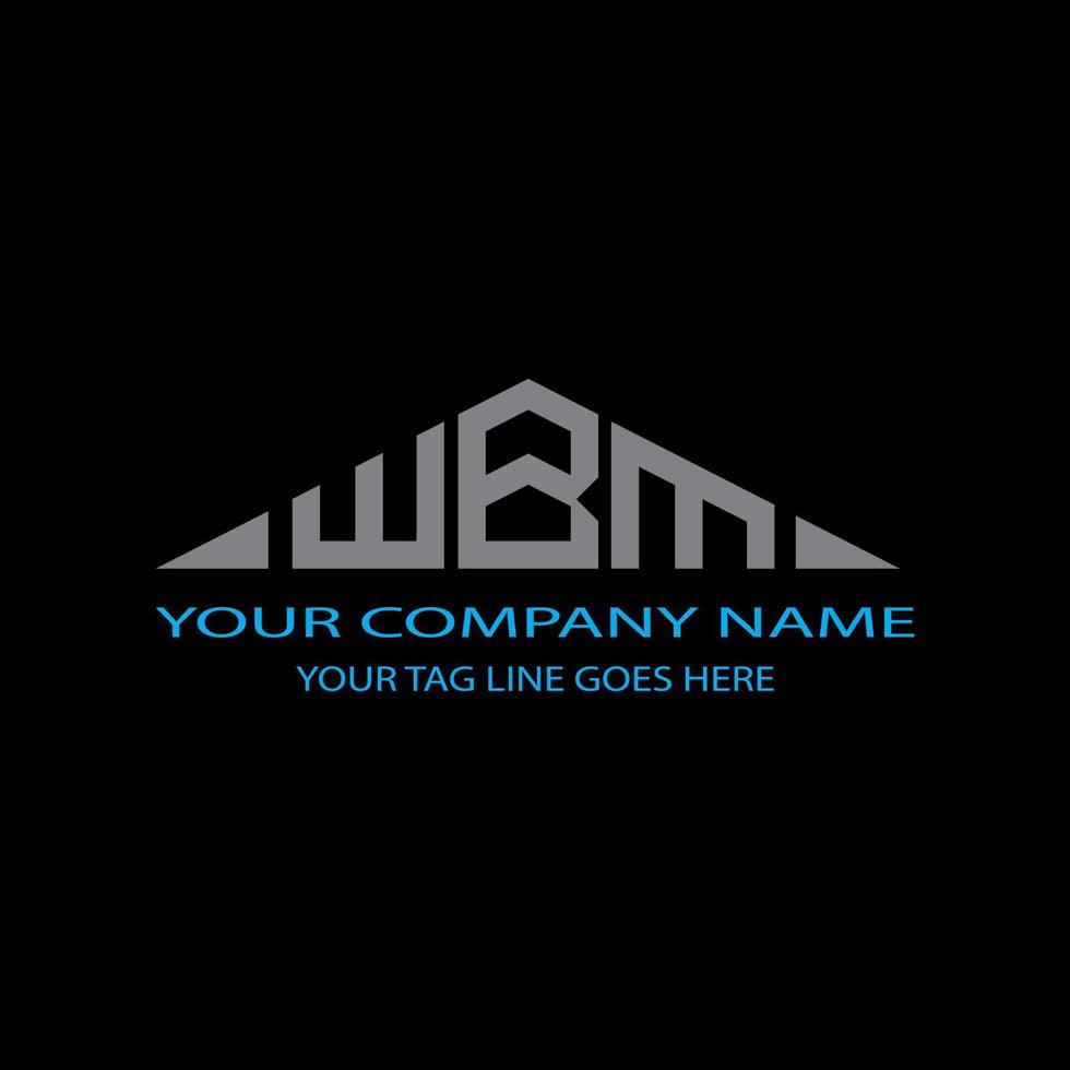 WBM letter logo creative design with vector graphic