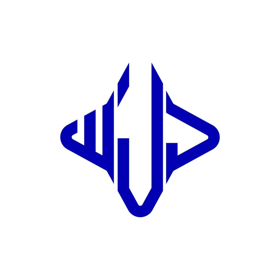 WJJ letter logo creative design with vector graphic