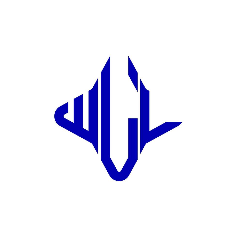 diseño creativo del logotipo de la letra wll con gráfico vectorial vector