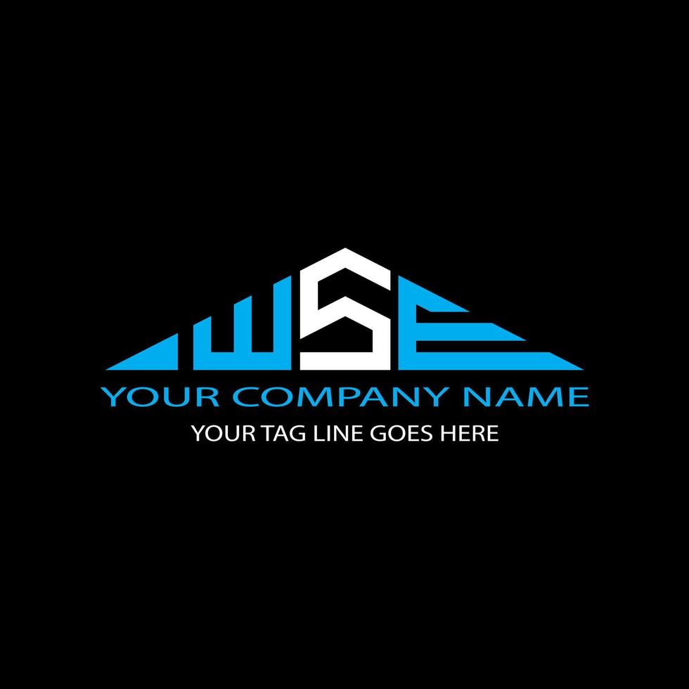 WSE letter logo creative design with vector graphic