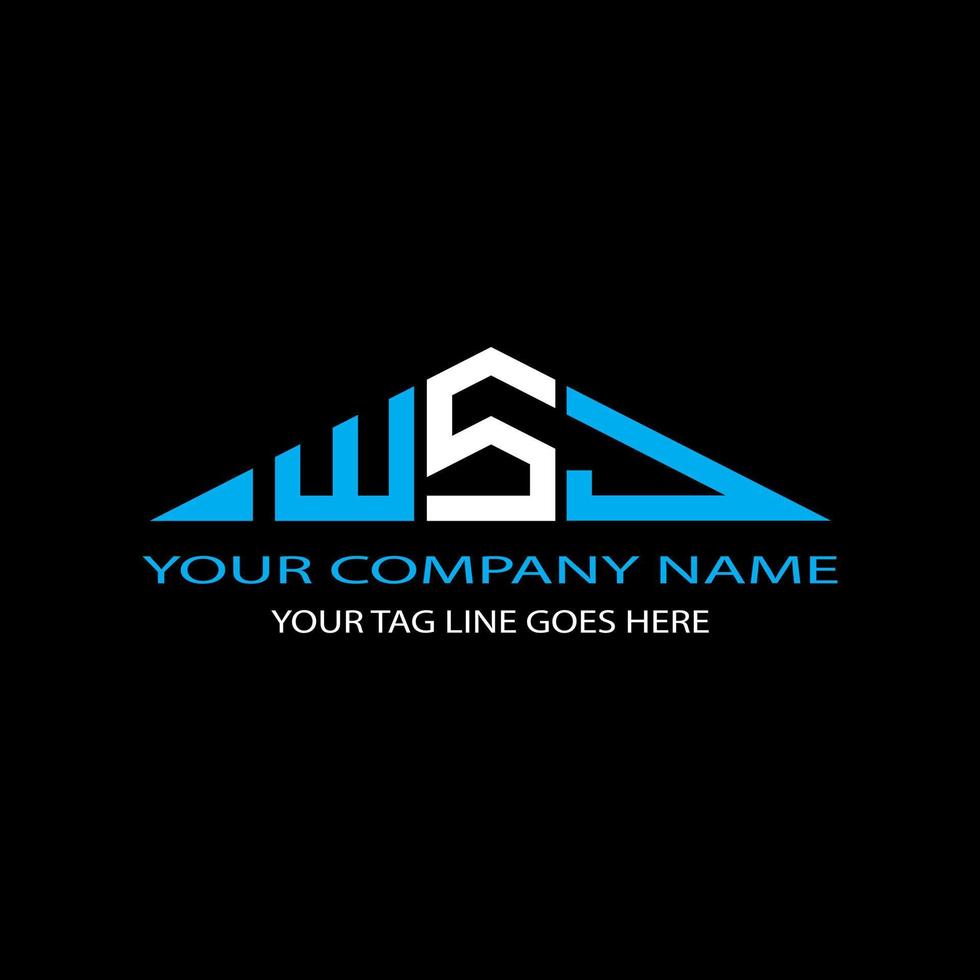 WSJ letter logo creative design with vector graphic