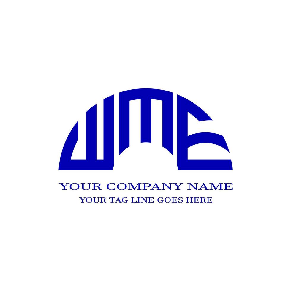 WME letter logo creative design with vector graphic