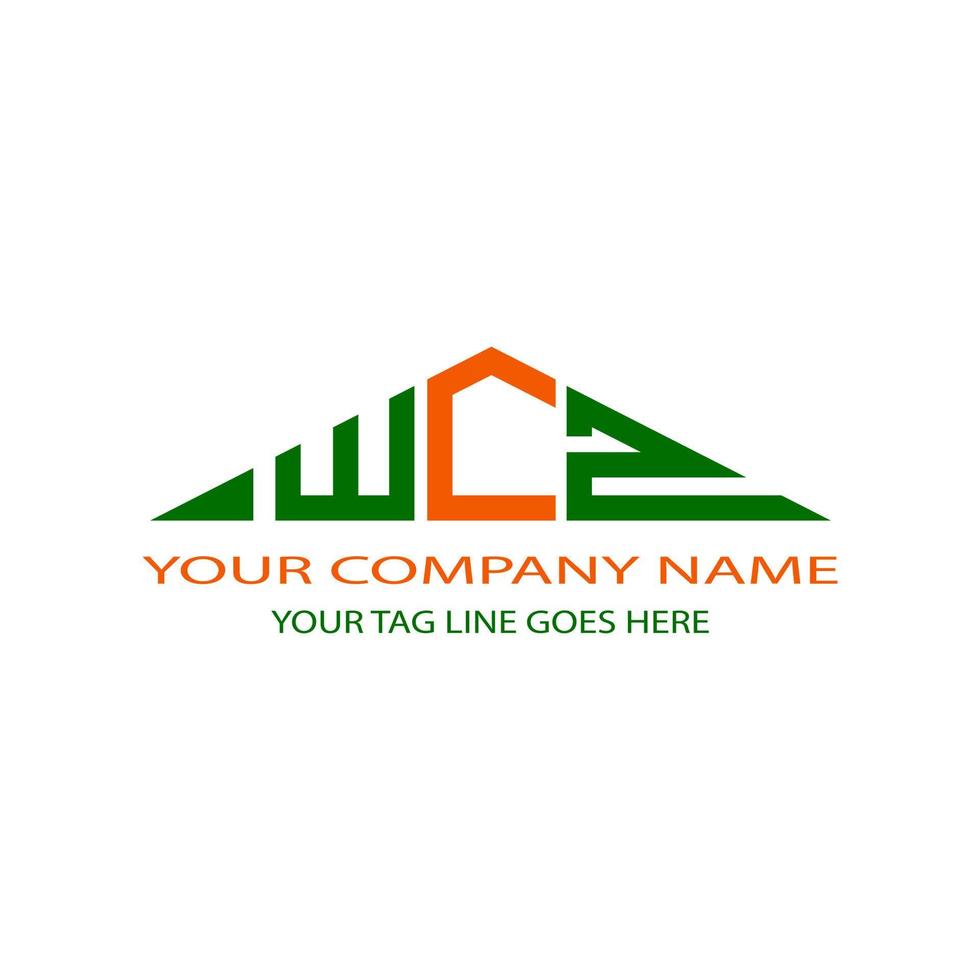 WCZ letter logo creative design with vector graphic