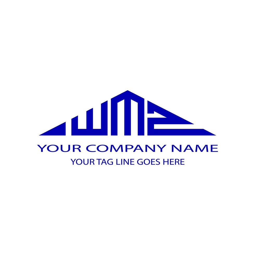 WMZ letter logo creative design with vector graphic