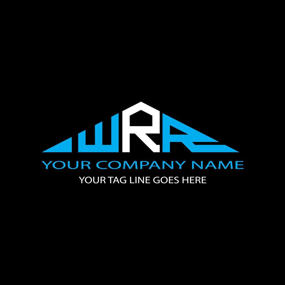 diseño creativo del logotipo de la letra wrr con gráfico vectorial vector