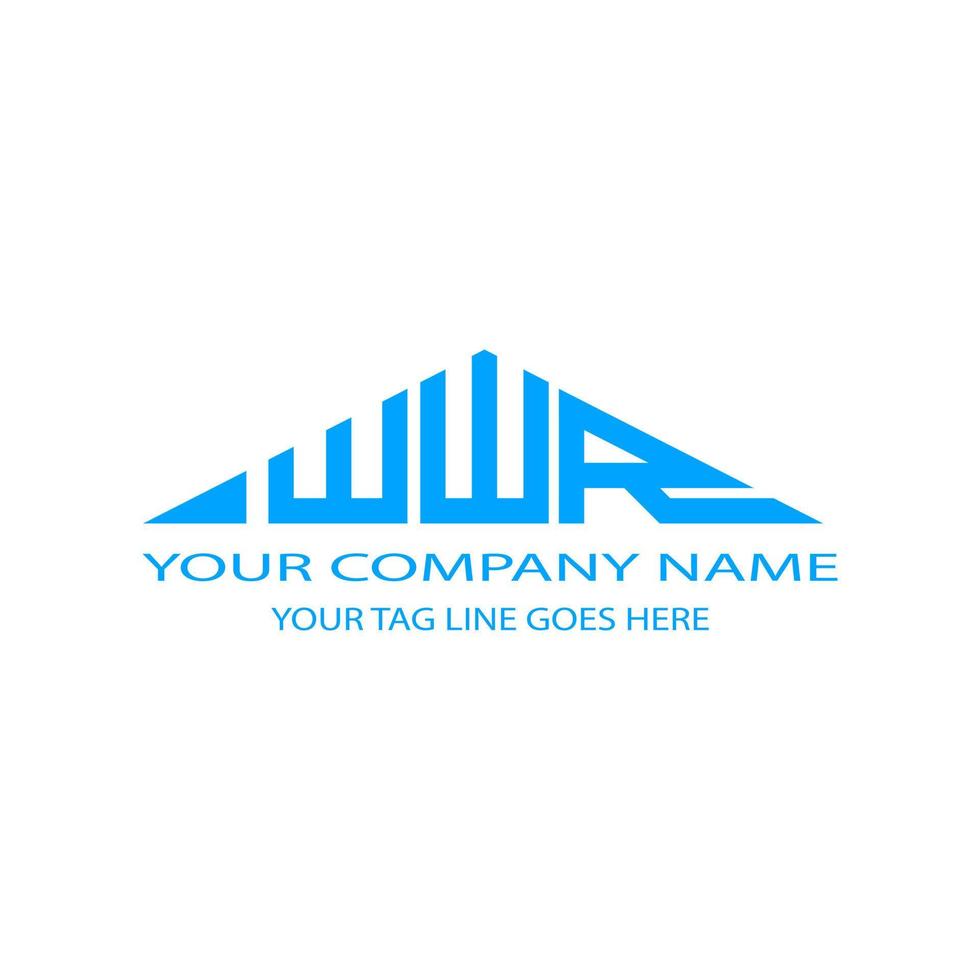 WWR letter logo creative design with vector graphic