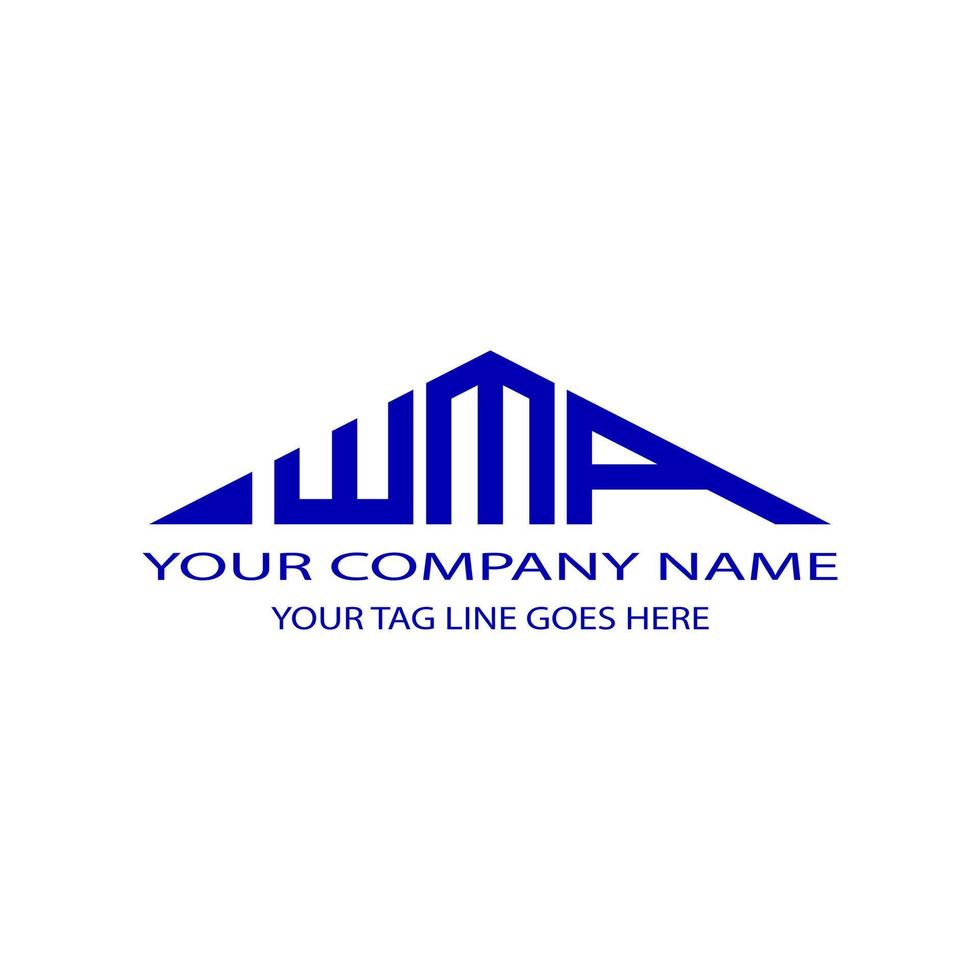 WMA letter logo creative design with vector graphic