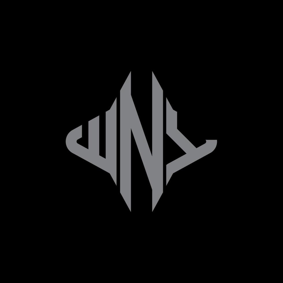 WNY letter logo creative design with vector graphic