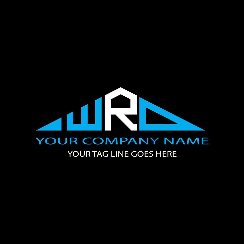 WRD letter logo creative design with vector graphic
