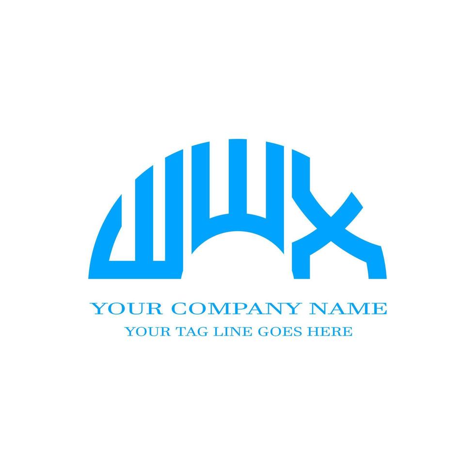 WWX letter logo creative design with vector graphic