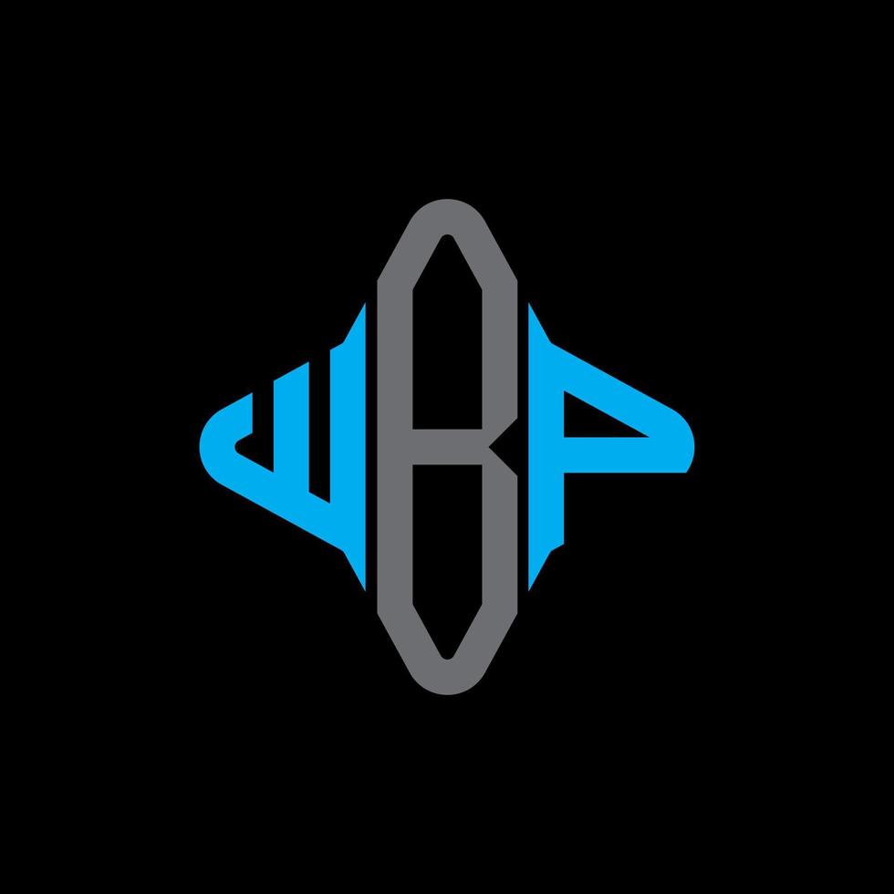 WBP letter logo creative design with vector graphic