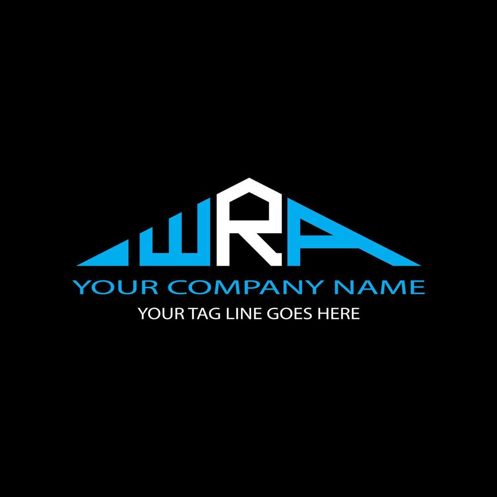 WRA letter logo creative design with vector graphic