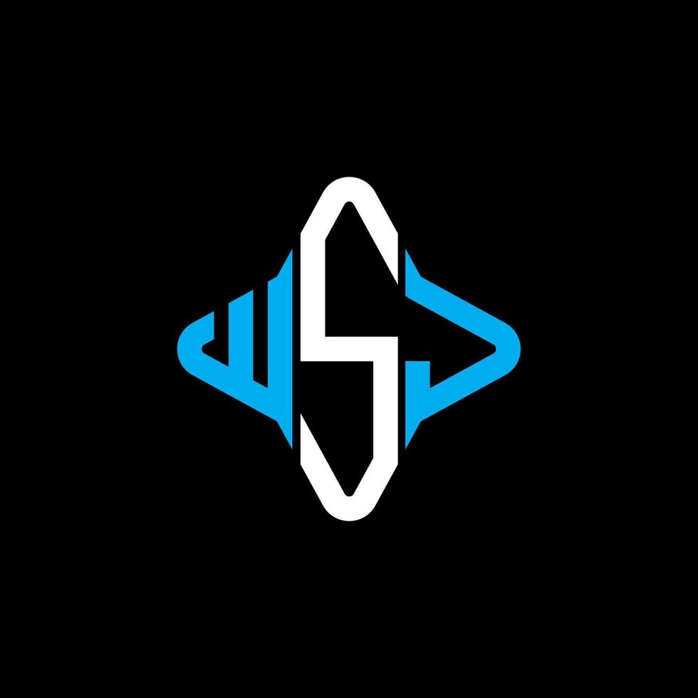 WSJ letter logo creative design with vector graphic