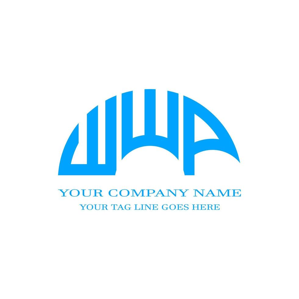 WWP letter logo creative design with vector graphic