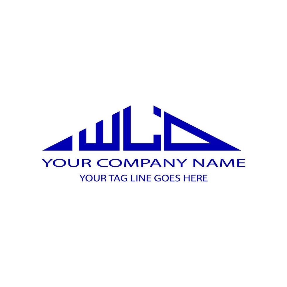 WLD letter logo creative design with vector graphic