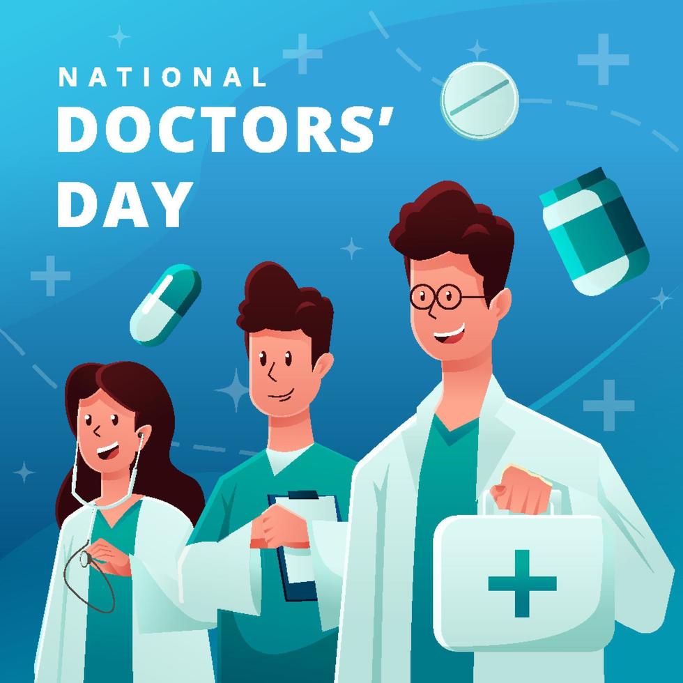 national doctor day vector