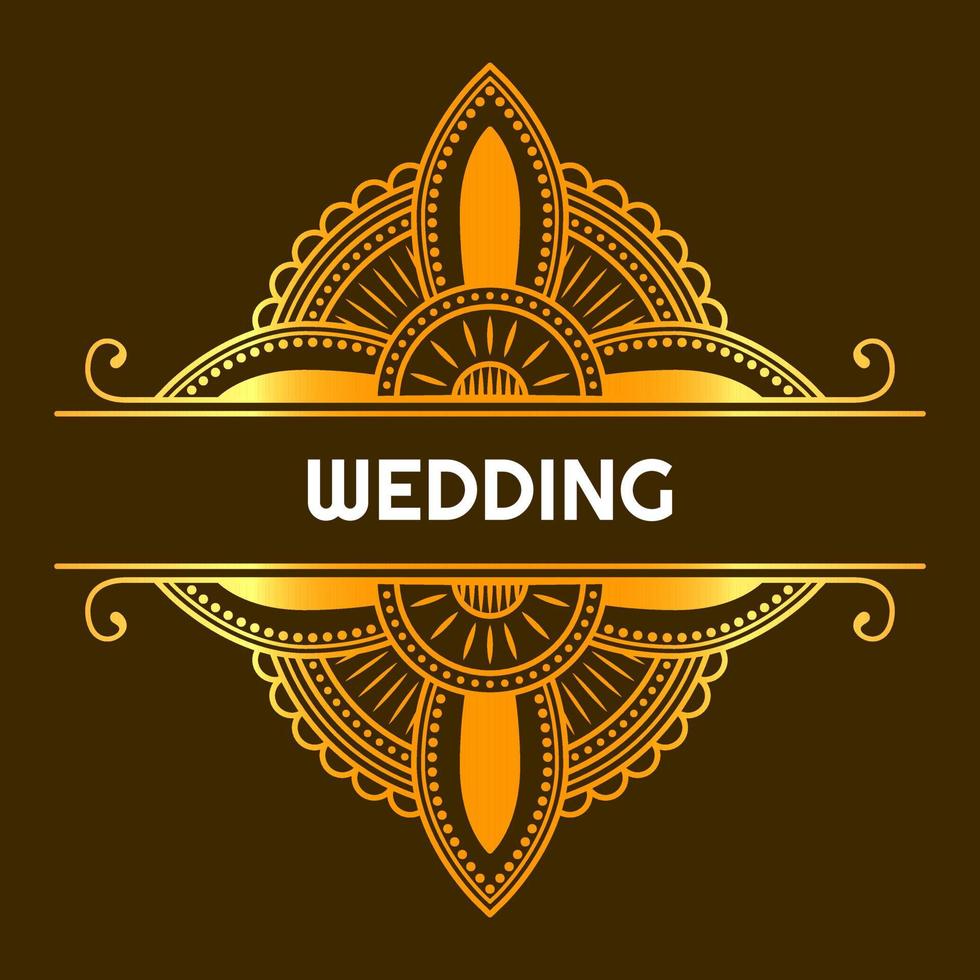 luxury wedding ornament. line, flower, creative, vintage and elegant style. suitable for wedding invitition and decoration vector